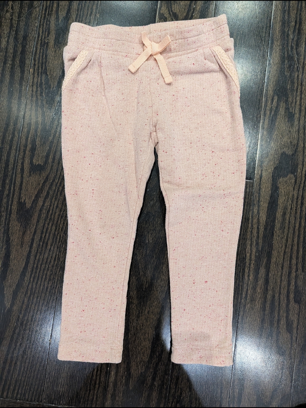4/$20 Joe Fresh Pink Metallic Speckle Joggers – Toddler Size 3T
